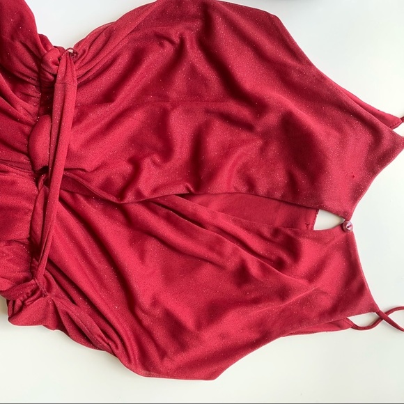 NWOT SWEET STORM Burgundy Jumpsuit - Picture 7 of 9